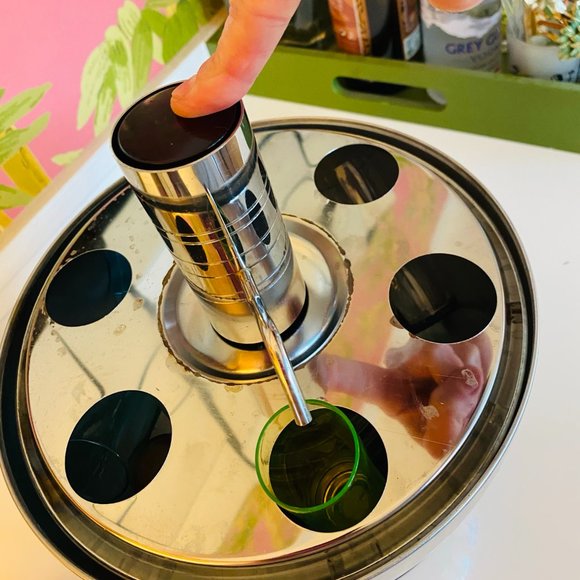 50s Retro Rare, & RAD Silver Dome Drink Dispenser - Picture 15 of 16